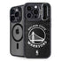 NBA Golden State Warriors Black Animal Print iPhone 15 Pro Kickstand Case